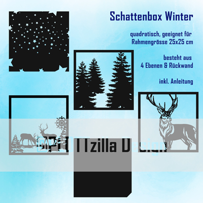 Schattenbox Winter - Produktbild